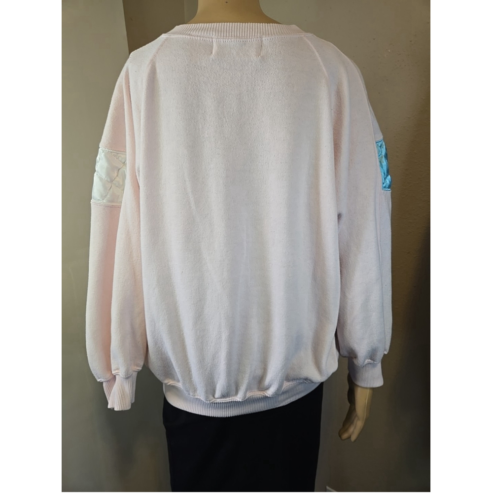 Marcy 'N Me Women's Vintage 80s 90s Pink Ski Patrol Winter Sweatshirt Size Large - Picture 6 of 7